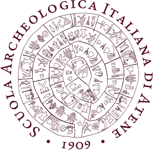 The Phaistos disc, discovered by Luigi Pernier on 3 July 1908 and housed in the Heraklion Archaeological Museum (Crete), is the emblem of the Italian Archaeological School at Athens.